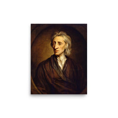 John Locke poster on a plain backdrop in size 8"x10".