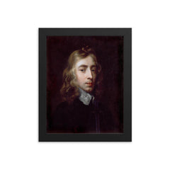 John Milton framed print on a plain backdrop in size 8"x10".