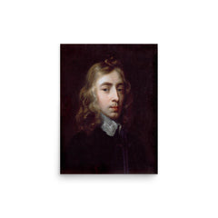 John Milton poster on a plain backdrop in size 12"x16".