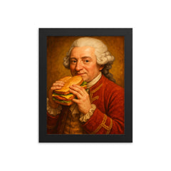 John Montagu 4th Earl of Sandwich framed print on a plain backdrop in size 8"x10".