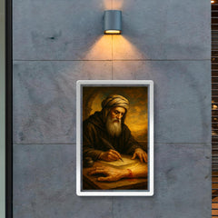 John of Damascus writing beside severed hand miracle poster 2