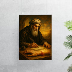 John of Damascus writing beside severed hand miracle poster 7