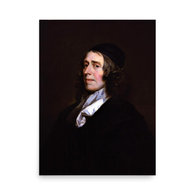 John Owen poster on a plain backdrop in size 18