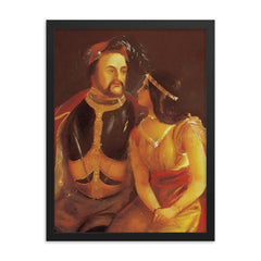 John Rolfe framed print on a plain backdrop in size 18"x24".