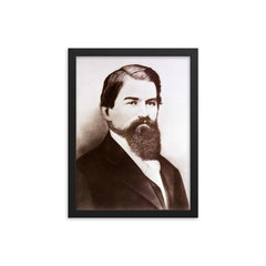 John Stith Pemberton framed print on a plain backdrop in size 12"x16".