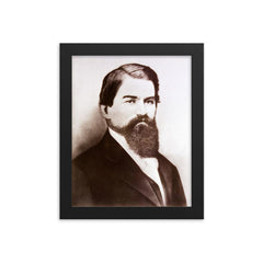 John Stith Pemberton framed print on a plain backdrop in size 8"x10".