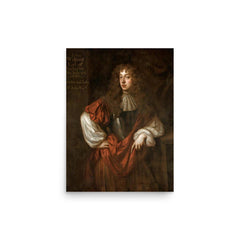 John Wilmot poster on a plain backdrop in size 12"x16".