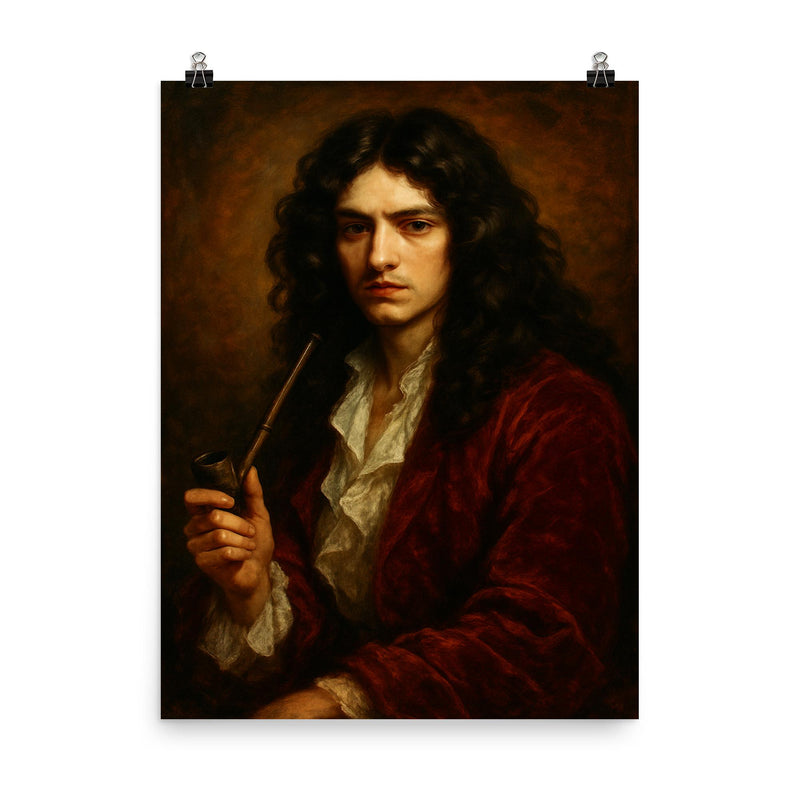 John Wilmot poster on a plain backdrop in size 8