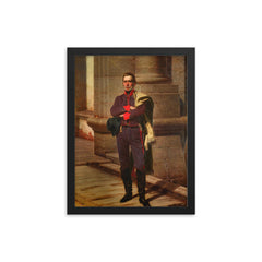 Jose Gervasio Artigas framed print on a plain backdrop in size 12"x16".