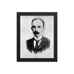 Jose Marti framed print on a plain backdrop in size 8"x10".