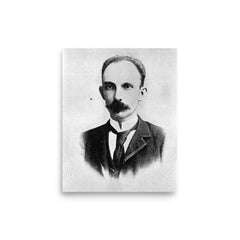 Jose Marti poster on a plain backdrop in size 8"x10".