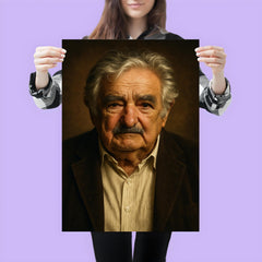 Jose Mujica portrait poster 3