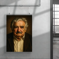 Jose Mujica portrait poster 4