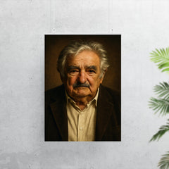 Jose Mujica portrait poster 7