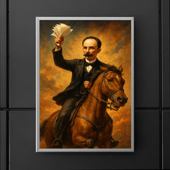 José Martí horseback with papers poster 5
