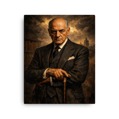 José Ortega y Gasset in tailored severity canvas print on a plain backdrop in size 16"x20".