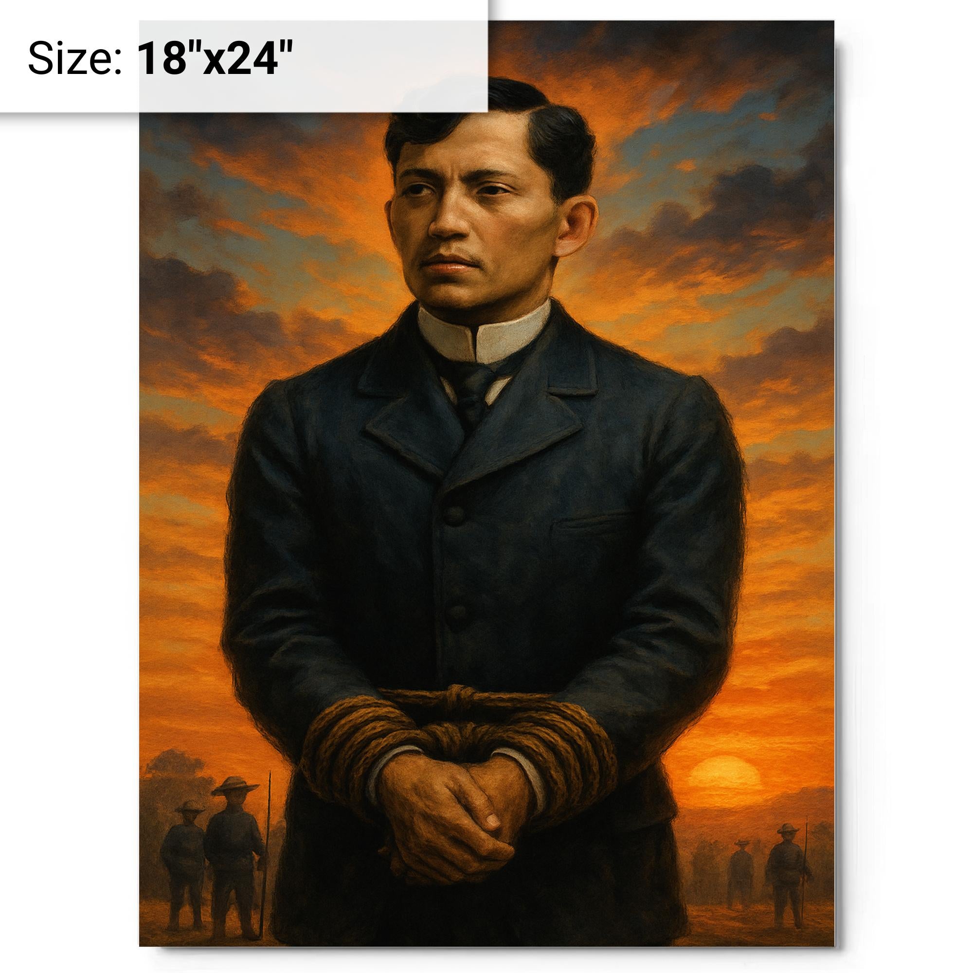 Metal Print Wall Art of José Rizal Before Execution Dawn – Noveltees