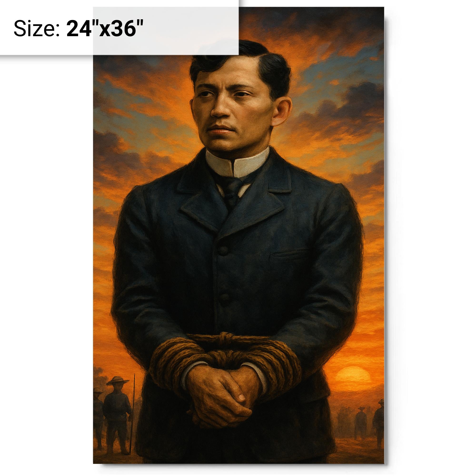 Metal Print Wall Art of José Rizal Before Execution Dawn – Noveltees