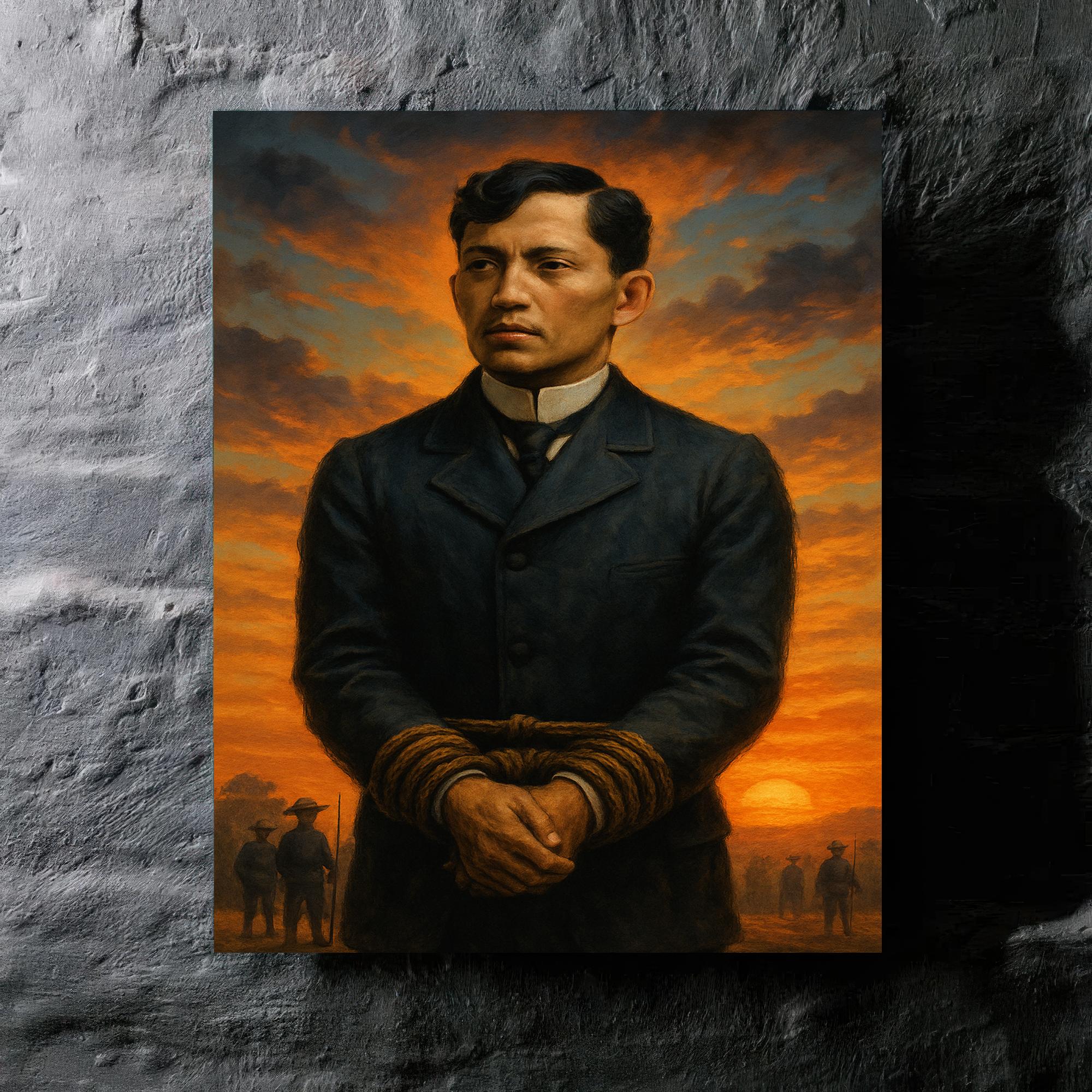 Metal Print Wall Art of José Rizal Before Execution Dawn – Noveltees