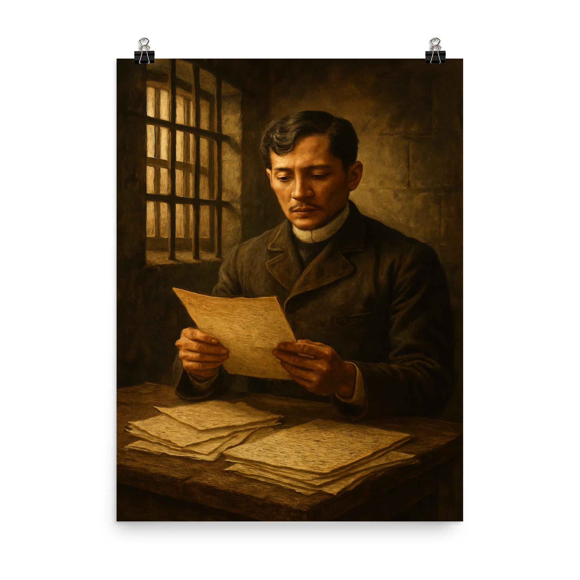 José Rizal in Prison Manuscripts Poster Print Wall Art – Noveltees