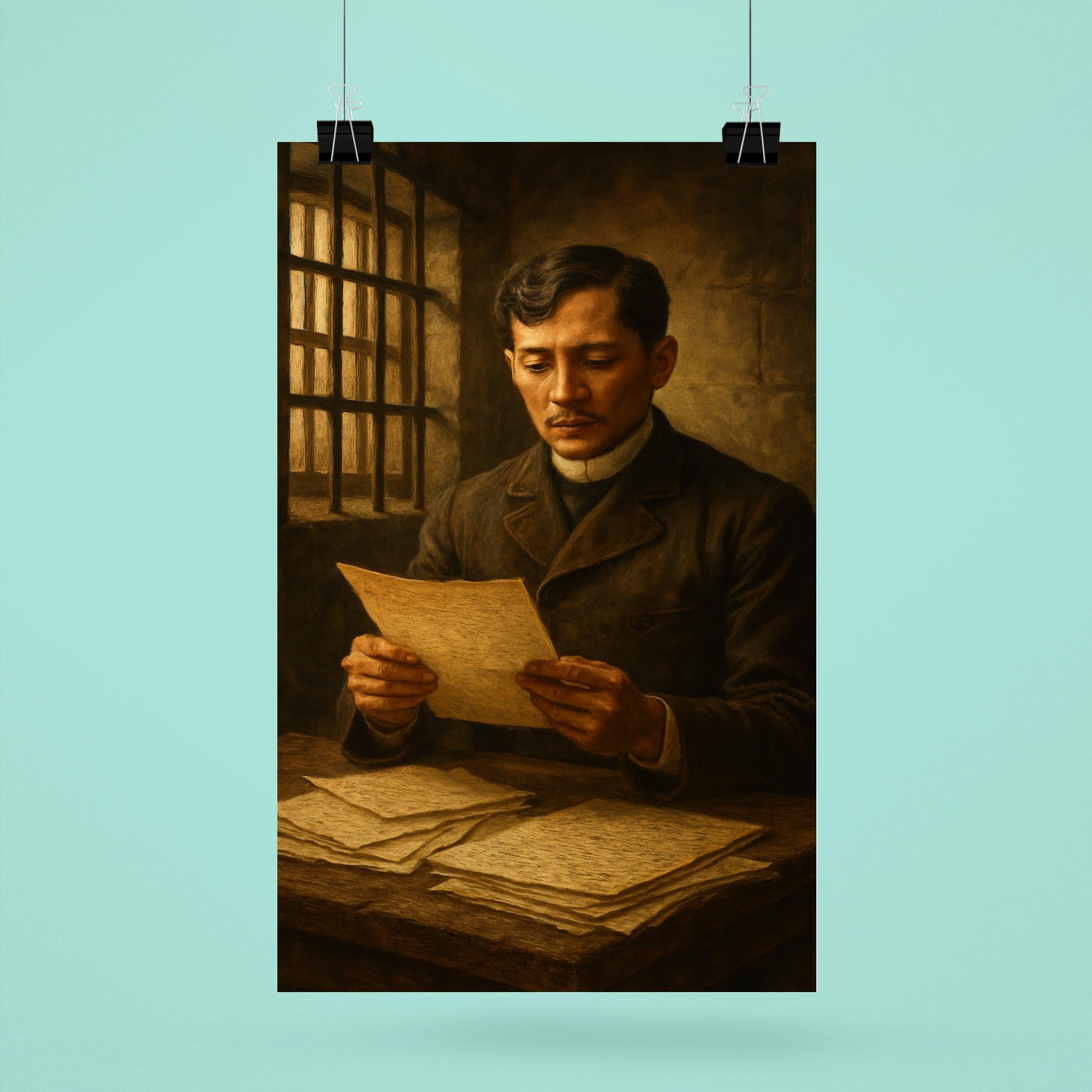 José Rizal in Prison Manuscripts Poster Print Wall Art – Noveltees