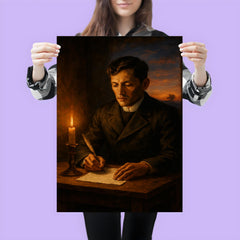 José Rizal writing before execution dawn poster 3