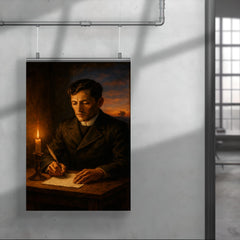 José Rizal writing before execution dawn poster 4