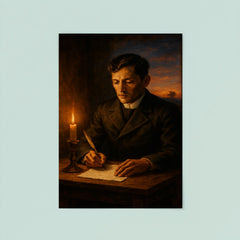José Rizal writing before execution dawn poster 8