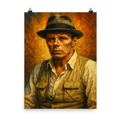 Joseph Beuys poster on a plain backdrop in size 8"x10".