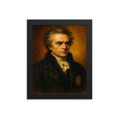 Joseph de Maistre framed print on a plain backdrop in size 8"x10".
