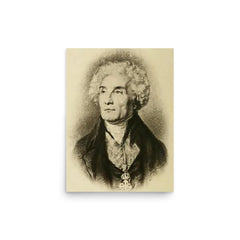 Joseph de Maistre poster on a plain backdrop in size 12"x16".