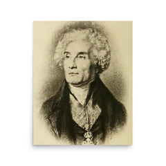 Joseph de Maistre poster on a plain backdrop in size 16"x20".