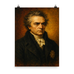 Joseph de Maistre poster on a plain backdrop in size 8"x10".
