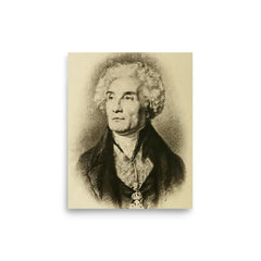 Joseph de Maistre poster on a plain backdrop in size 8"x10".