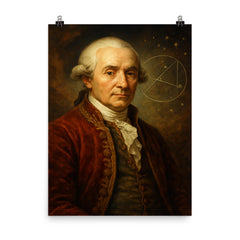 Joseph Louis Lagrange poster on a plain backdrop in size 8"x10".