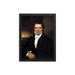 Joseph Smith framed print on a plain backdrop in size 12"x16".