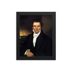 Joseph Smith framed print on a plain backdrop in size 8"x10".