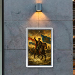 Josip Jelačić crossing the Drava with banners poster 2
