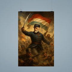 Jozef Bem at the Hungarian uprising poster 9