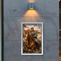 Jozef Pilsudski astride his mare Kasztanka poster 2