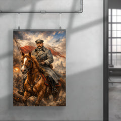 Jozef Pilsudski astride his mare Kasztanka poster 4