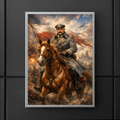 Jozef Pilsudski astride his mare Kasztanka poster 5
