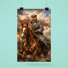 Jozef Pilsudski astride his mare Kasztanka poster 6