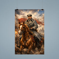 Jozef Pilsudski astride his mare Kasztanka poster 9