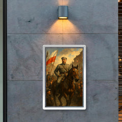Jozef Pilsudski entering Warsaw in 1918 poster 2