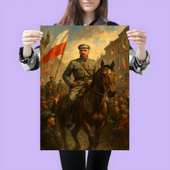 Jozef Pilsudski entering Warsaw in 1918 poster 3
