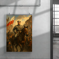 Jozef Pilsudski entering Warsaw in 1918 poster 4
