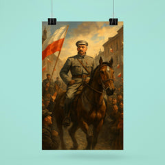 Jozef Pilsudski entering Warsaw in 1918 poster 6