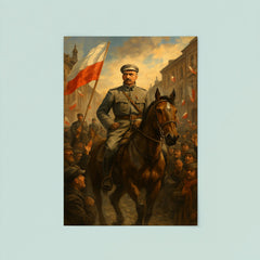 Jozef Pilsudski entering Warsaw in 1918 poster 8