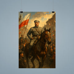 Jozef Pilsudski entering Warsaw in 1918 poster 9